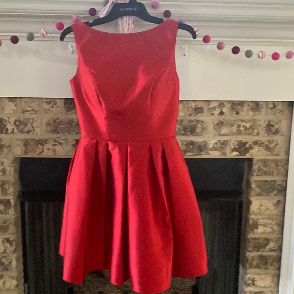 Red cocktail dress